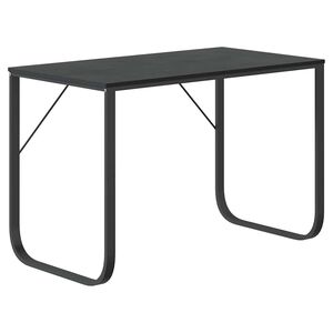 vidaXL Scrivania per Computer Nera 110x60x73 cm in Legno Multistrato