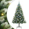 vidaXL Albero di Natale artificiale con rami snodati e neve imbiancata