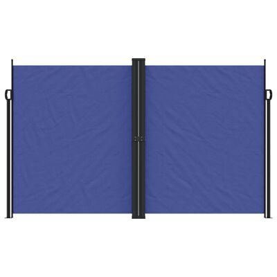 vidaXL Tenda da Sole Laterale Retrattile Blu 200x600 cm