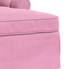 vidaXL Chaise Longe con Gonna Rosa 91 x 157 x 91 cm Tessuto