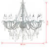 Lampadario classico vetro 1600 cristalli, a sospensione