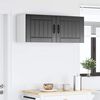 vidaXL Mobile da cucina Lucca 2 pcs Nero 50 x 31 x 40 cm