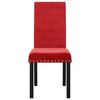 vidaXL Sedie da Pranzo 4 pz Rosso Vino in Velluto