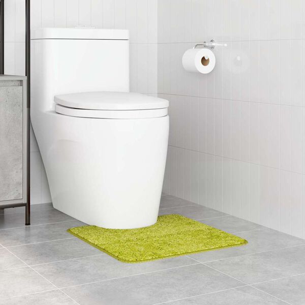 vidaXL Tappeto Antiscivolo per Bagno con Taglio per Toilette Verde