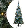 vidaXL Albero di Natale artificiale con 150 LED Verde 50 x 50 x 120 cm