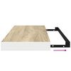 vidaXL Scaffali a Parete 4 pz Rovere e Bianco 60x23,5x3,8 cm in MDF