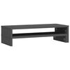vidaXL Supporto Monitor Grigio (52-101)x22x14 cm Legno Massello Pino