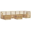 vidaXL Set di divani da esterno 8 pz Bianco Legno di Acacia Massello