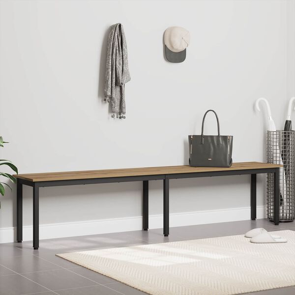 vidaXL panchina Rovere Artigianale 200 x 35 x 45 cm Legno multistrato