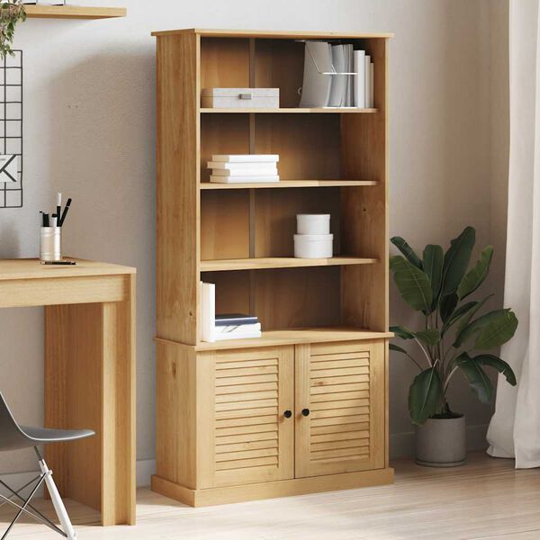 vidaXL Libreria VIGO 85x35x170 cm in Legno Massello di Pino