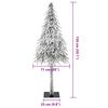 vidaXL Albero di Natale con 150 LED Bianco 150 cm PE e Acciaio