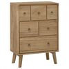 vidaXL Cassettiera 56x30x80 cm in Legno Massello di Teak