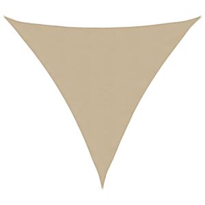 vidaXL Parasole a Vela Oxford Triangolare 3,6x3,6x3,6 m Beige