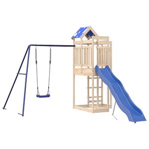 vidaXL Set da Gioco da Esterno in Legno Massello di Pino