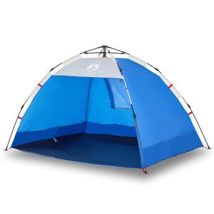 vidaXL Tenda da Spiaggia 2Persone Azzurro Rilascio Rapido Impermeabile