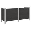vidaXL Recinzione Contenitore per Rifiuti Grigio 237 x 85 x 115 cm