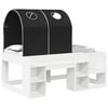 vidaXL Letto con Tunnel 3 pz Bianco e Nero Legno ingegnerizzato