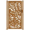 vidaXL Cancello da giardino 100x200 cm in acciaio corten design ondulato