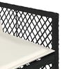 vidaXL Set da Pranzo da Giardino 11 pz con Cuscini in Polyrattan Nero
