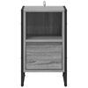 vidaXL Comodino Grigio Sonoma 39,5 x 30 x 50 cm Legno multistrato