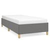 vidaXL Giroletto senza Materasso Grigio Scuro 100x200 cm Tessuto
