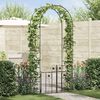 vidaXL Arco da Giardino con blocco Nero 203 x 50 x 218 cm