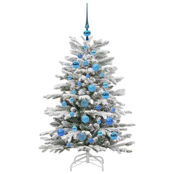 vidaXL Albero di Natale Artificiale con Rami Pieghevoli Bianco 120 cm