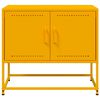 vidaXL Mobile TV Giallo Senape 68,5x39x60,5 cm in Acciaio