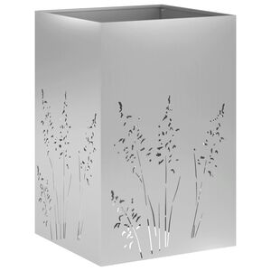 vidaXL Vaso da giardino Argento 50 x 50 x 75 cm Acciaio zincato