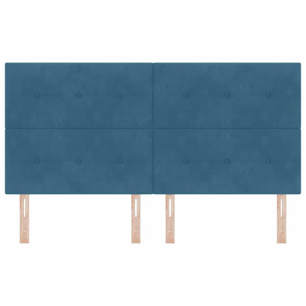 vidaXL Testiera con testiera Blu Scuro 180 cm Pelle Sintetica