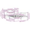 vidaXL Letto Libreria senza Materasso 135x190 cm in Legno di Pino
