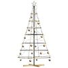 vidaXL Albero a Cono di Natale con supporto Nero 180,5 cm Acciaio