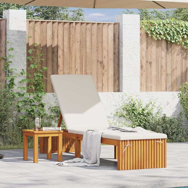 vidaXL Lettino da sole 1-persona Marrone 200 x 55 x 94cm