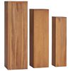 vidaXL Set di Piedistalli per Piante 3 pz in Legno Massello di Teak