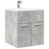 vidaXL Mobile Lavabo Bagno Grigio Cemento 41x38,5x46 cm in Truciolato