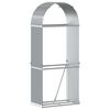 vidaXL Portaceppi Grigio Chiaro 80x45x190 cm in Acciaio Zincato
