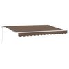 vidaXL Tenda retrattile Tortora 4,5 &times; 3 m Poliestere e Alluminio