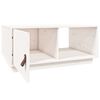 vidaXL Tavolino da Salotto Bianco 80x50x35,5 cm Legno Massello di Pino