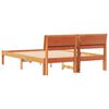 vidaXL Struttura del letto Marrone cerato 140 x 190 cm Pino massello