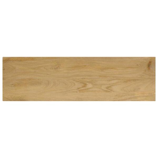 vidaXL Tavolo Consolle 120x35x76 cm Legno Massello di Mango e Acciaio