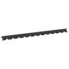 vidaXL Bordura per Prato 30 pcs 102 x 4 x 4 cm Acciaio Nero