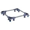 vidaXL Base per lavatrice Grigio 66 x 66 x 12 cm Acciaio inossidabile