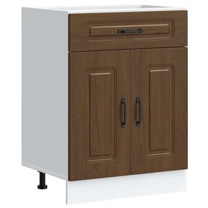 vidaXL Base da Cucina Kalmar Rovere Marrone in Legno Multistrato