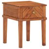 vidaXL Comodino 40x40x50 cm in Legno Massello di Acacia