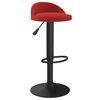 vidaXL Sgabello da Bar Rosso Vino in Velluto