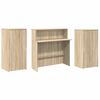 vidaXL Banco Reception Rovere Sonoma 200x50x103,5 cm Legno Multistrato