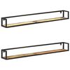 vidaXL Mensole a Muro 2 pz 160 cm in Legno Massello di Recupero