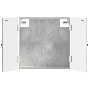 vidaXL Armadio per Dartboard EDE Grigio Cemento 52,5 x 10,5 x 53,5 cm