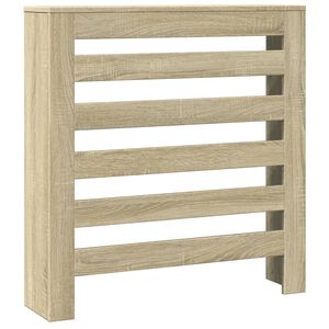 vidaXL Copertura Termosifone Rovere Sonoma 78x20x82 Legno Multistrato