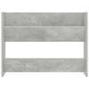 vidaXL Scarpiera a Muro Grigio Cemento 80x18x60cm in Legno Multistrato